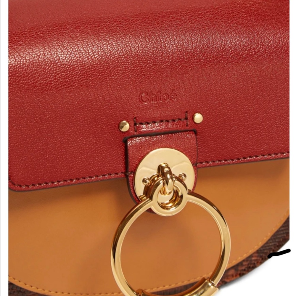 ChloeTess Small Lizard-Embossed Crossbody Bag - Picture 5 of 9